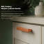Poignée d'armoire moderne de style Mid-Century ROUS, 3 po, cuivre (brun)-111786460-112192734