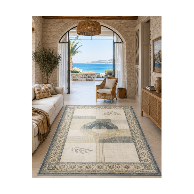 Tapis tissé à la crème Mosso, 2'6" x 4'11"
