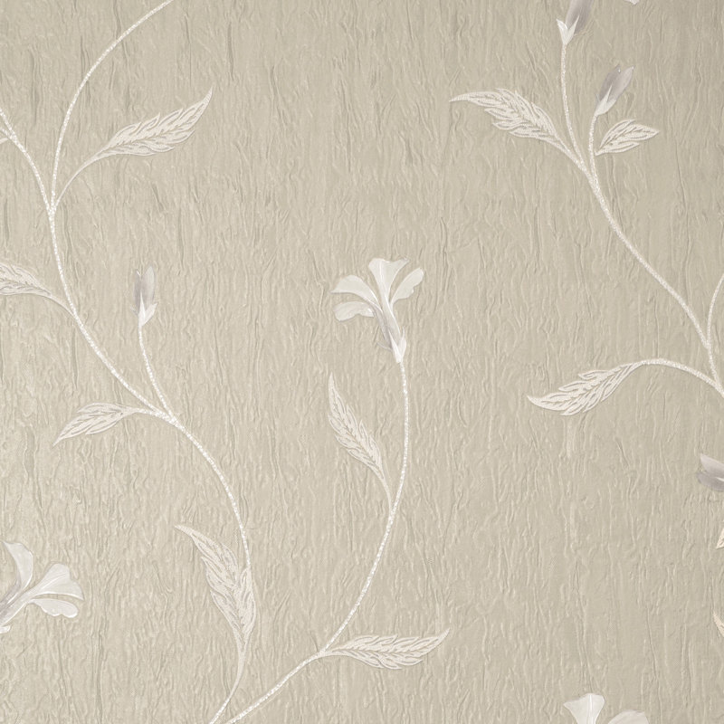 Bellagio Floral Italian Heavyweight Vinyl Wallpaper, Taupe