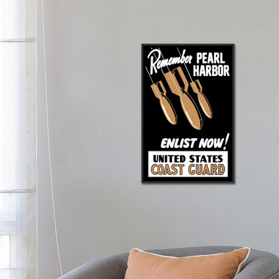 " Vintage WWII Poster Featuring Bombs Falling " by John Parrot