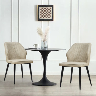 Loganne 47cm H Upholstered Metal Side Chair