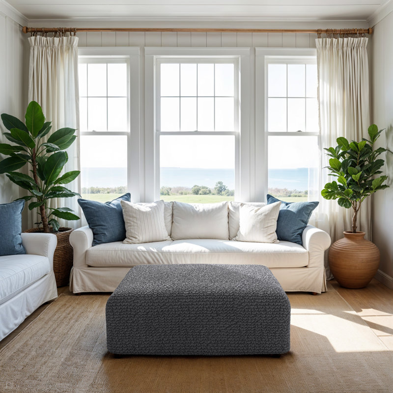 Housse extensible pour repose-pieds - Facile à nettoyer et durable - Collection Comfort, H 23 po x l 42 po x P 32 po