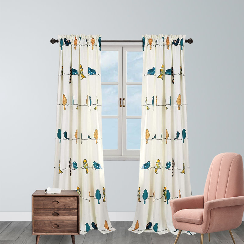 Room Darkening Curtain Pair, Navy, 52" W x 84" L