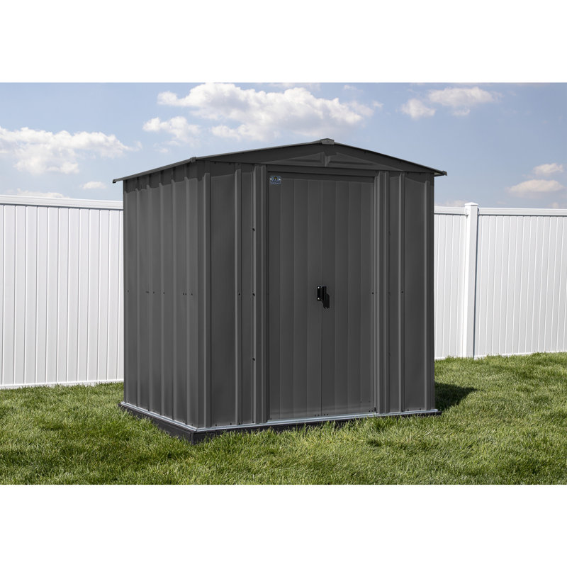 Remise de rangement Classic en acier, 6 x 5, gris anthracite, Gris anthracite