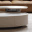 Table basse moderne minimaliste ovale en pierre frittée