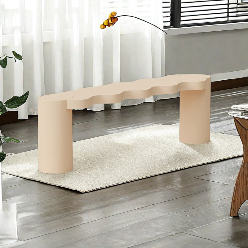Banc de chambre Nordic Wave, Beige