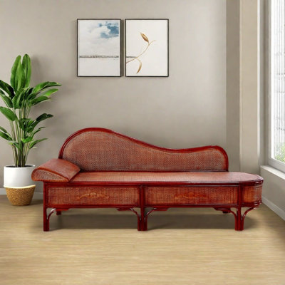 Chaise en bois massif tissé