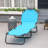 Outsunny Folding Chaise Lounge Pool Chairs, 5-Level Reclining Back For Ultimate Comfort And Versatility, Ideal For Beach, Yard, And Patio