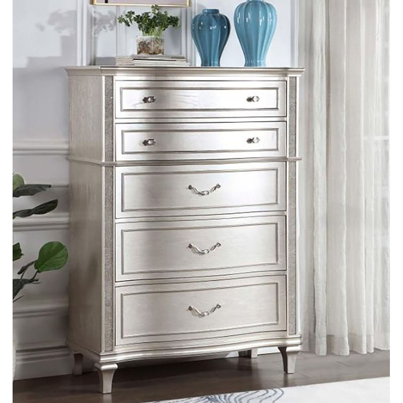 Orrwell 6 - Drawer 41.6'' W Chest in Silver Oak