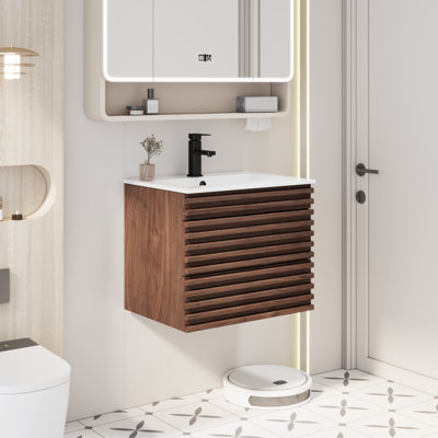 Sharee Single Bathroom Vanity With Sink Top, Zinc Alloy Faucet And Drain, Epa Certificate