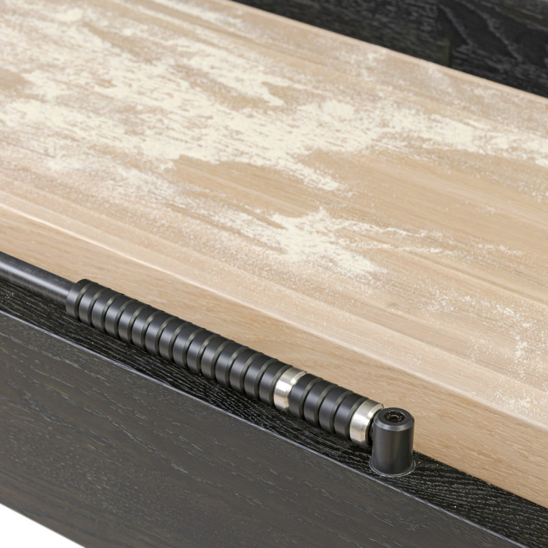 Small Shuffleboard Table-Ebonized Oak, Smoked Oak, 9ft
