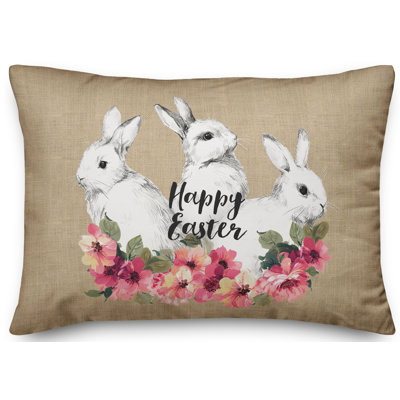 Hippity Hoppity Throw Pillow