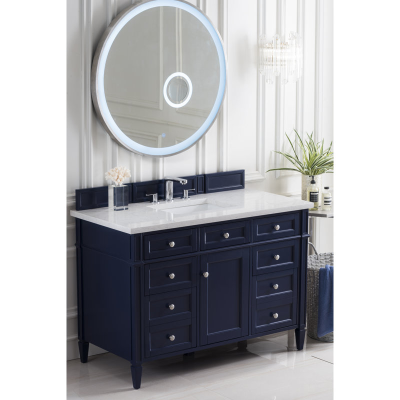 Brittany 48'' W Single Vanity, Victory Blue, Eternal Jasmine Pearl