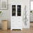 Modern 70.1'' High Freestanding Bathroom Cabinet with 3 Drawers & 2 Adjustable Shelves, Soft Close Glass Doors for Bathroom & Living Room