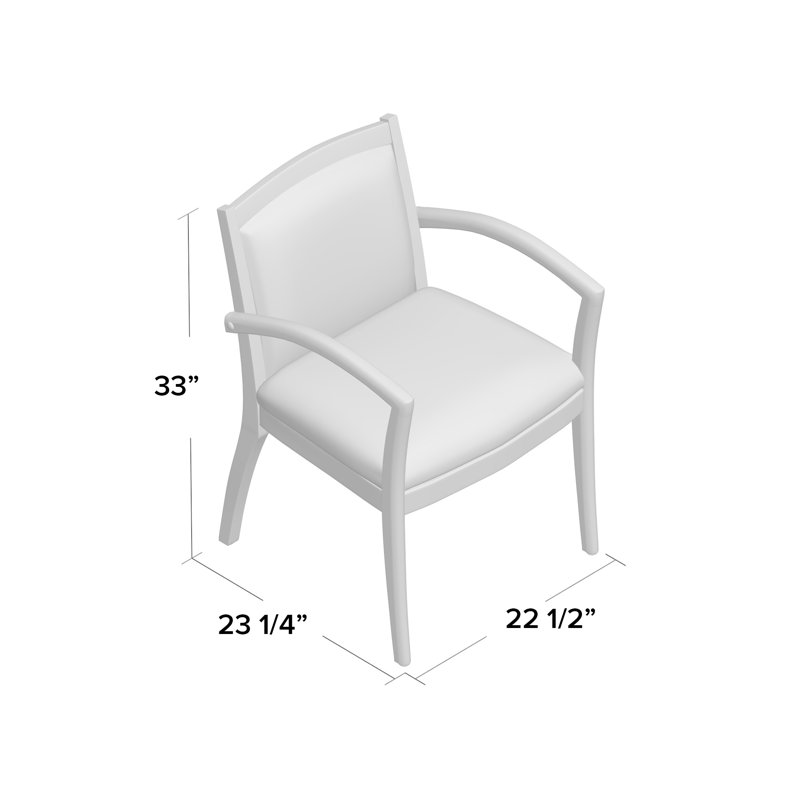 Chaise de salle d'attente en cuir Deedee, Espresso