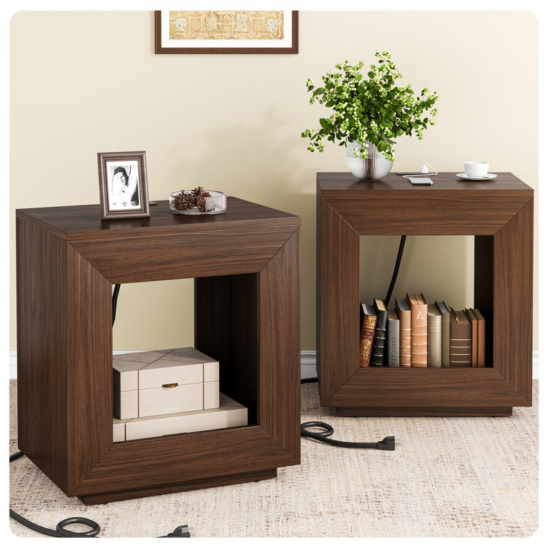 Table de bout en bois rustique