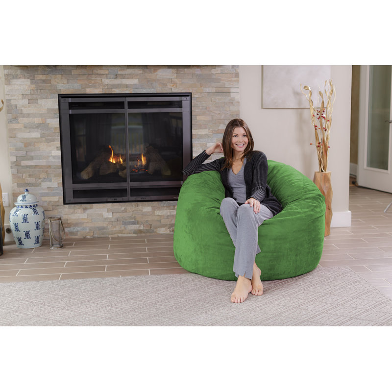 Bean Bag Chair - Shredded Memory Foam Filled Round Furniture Bean Bag Chair with Removable and Machine Washable Cover - Bean Bag Sofa Lounge Chair with Soft Micro Fiber Cover  - Bean Bags in Multiple Colors and Sizes