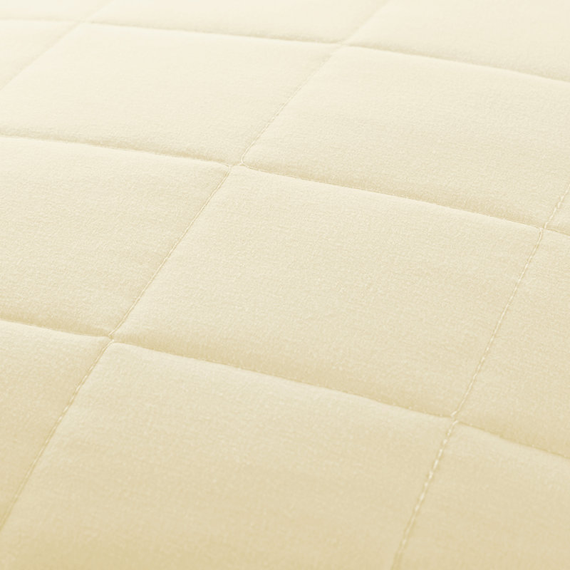 Yellow Twin Microfiber Quilt Set with Pillow Sham
