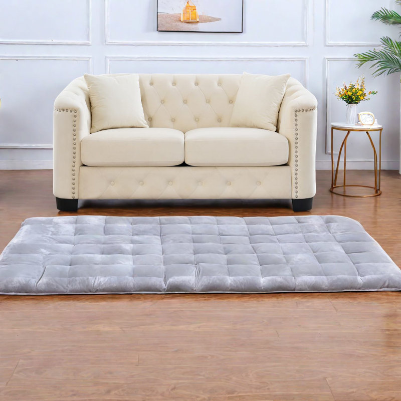 Causeuse en velours Compression 59 po, Chesterfield moderne pour la maison