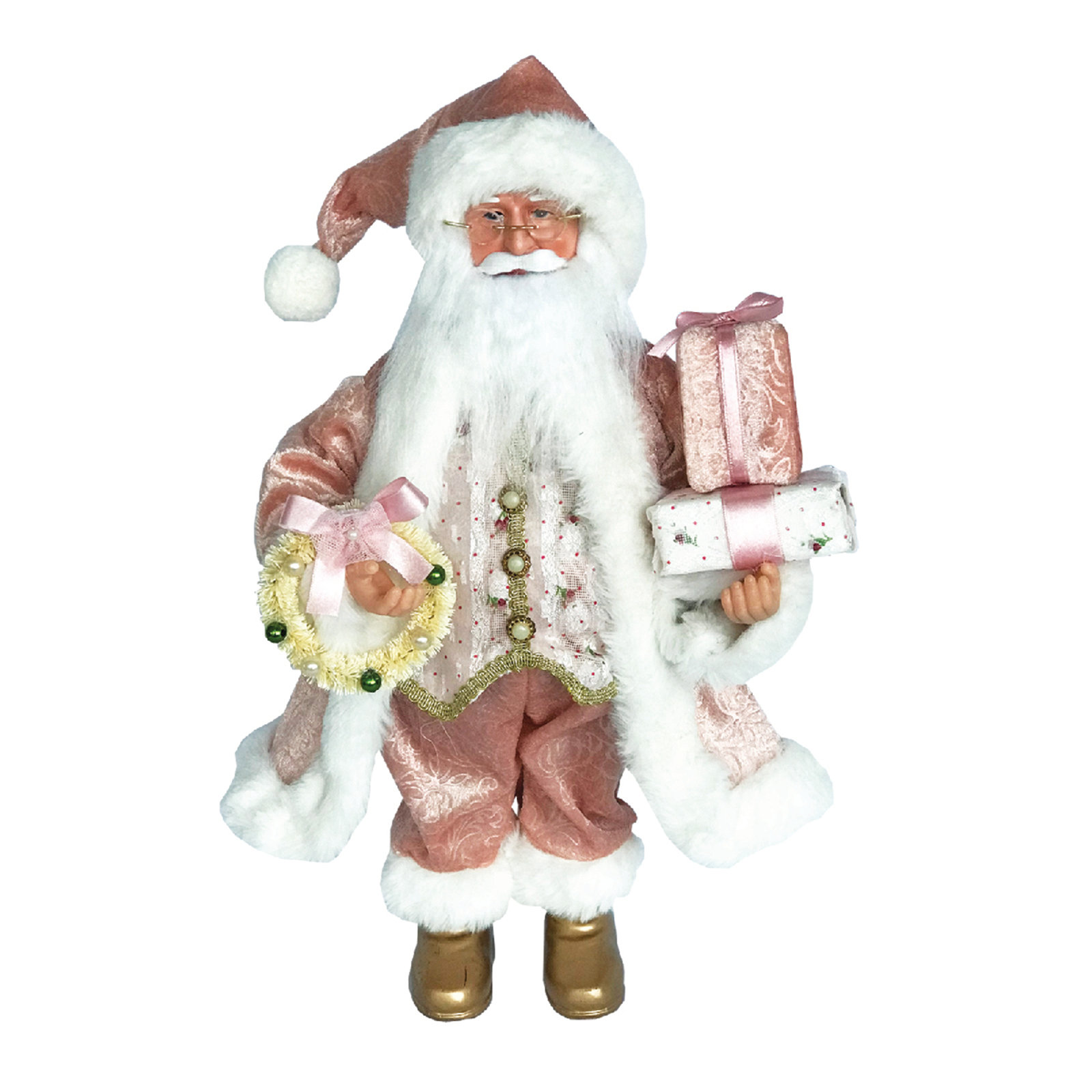 Santa's Workshop Mauve Victorian Claus | Wayfair