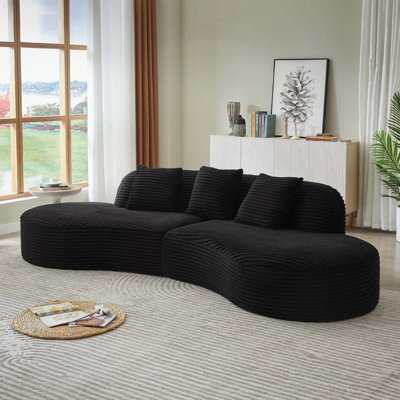 Canapé modulaire rembourré Corduroy