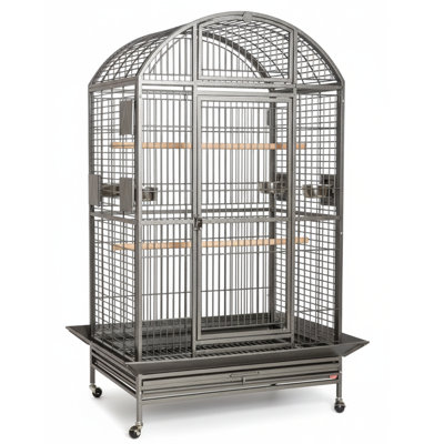 Extra Large Dome Top Bird Cage Platinum