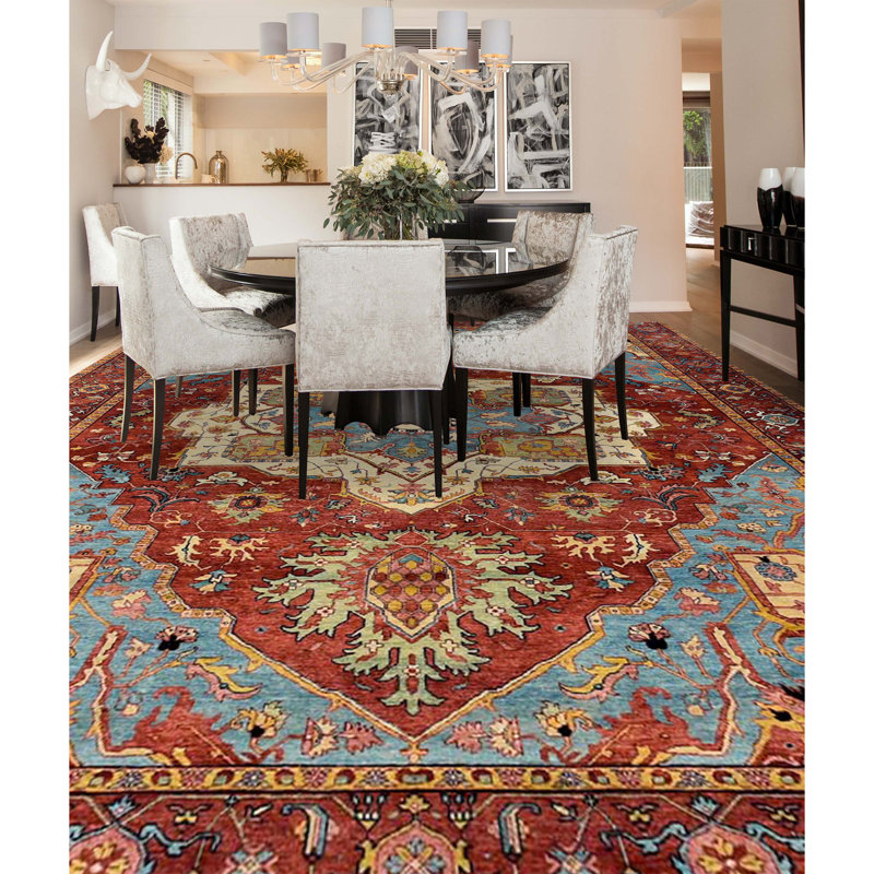 Elegant Wool Oriental Area Rug, Runner 2'6" x 12