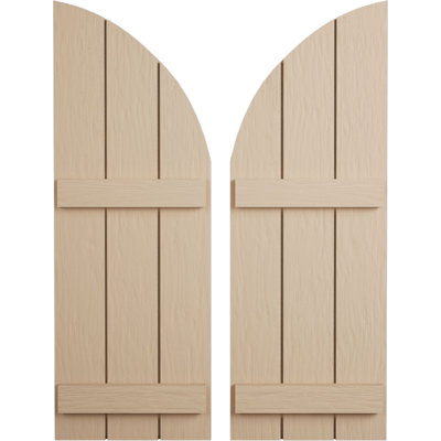 Timberthane à trois planches jointes avec niches en bois