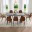 Ensemble de table et de chaises. Ensemble de salle à manger moderne en panneau de fibres à densité moyenne de 67 po x 35,4 po avec technologie de confort et chaises aux coins arrondis. Convient pour les salles à manger à la maison, ensemble de table -973510544-973510546