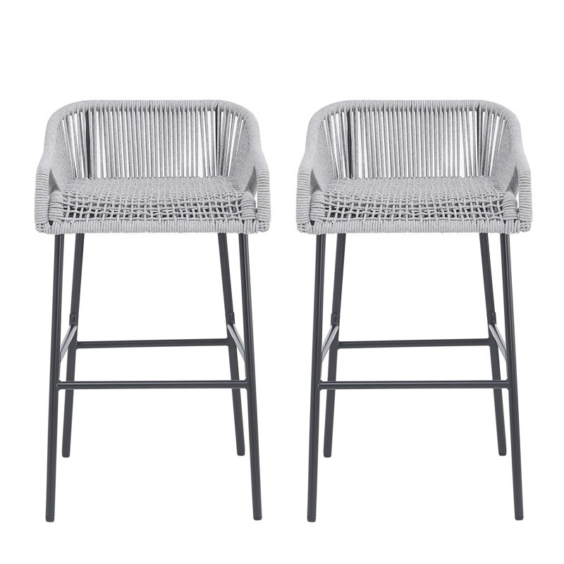 Tabouret de bar pour l'extérieur, Gris