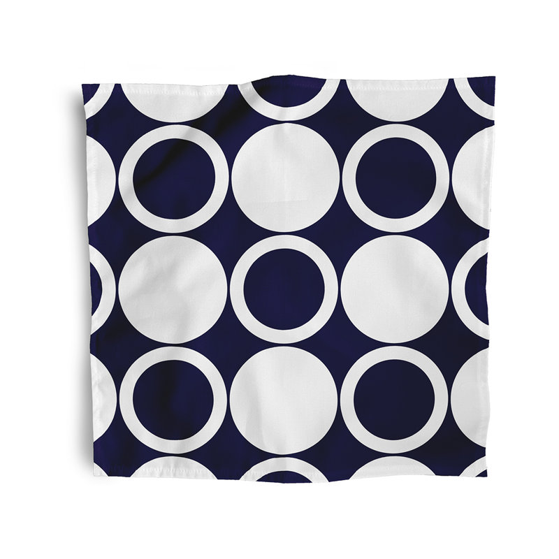 Laraib Mod Circles Napkins, Navy