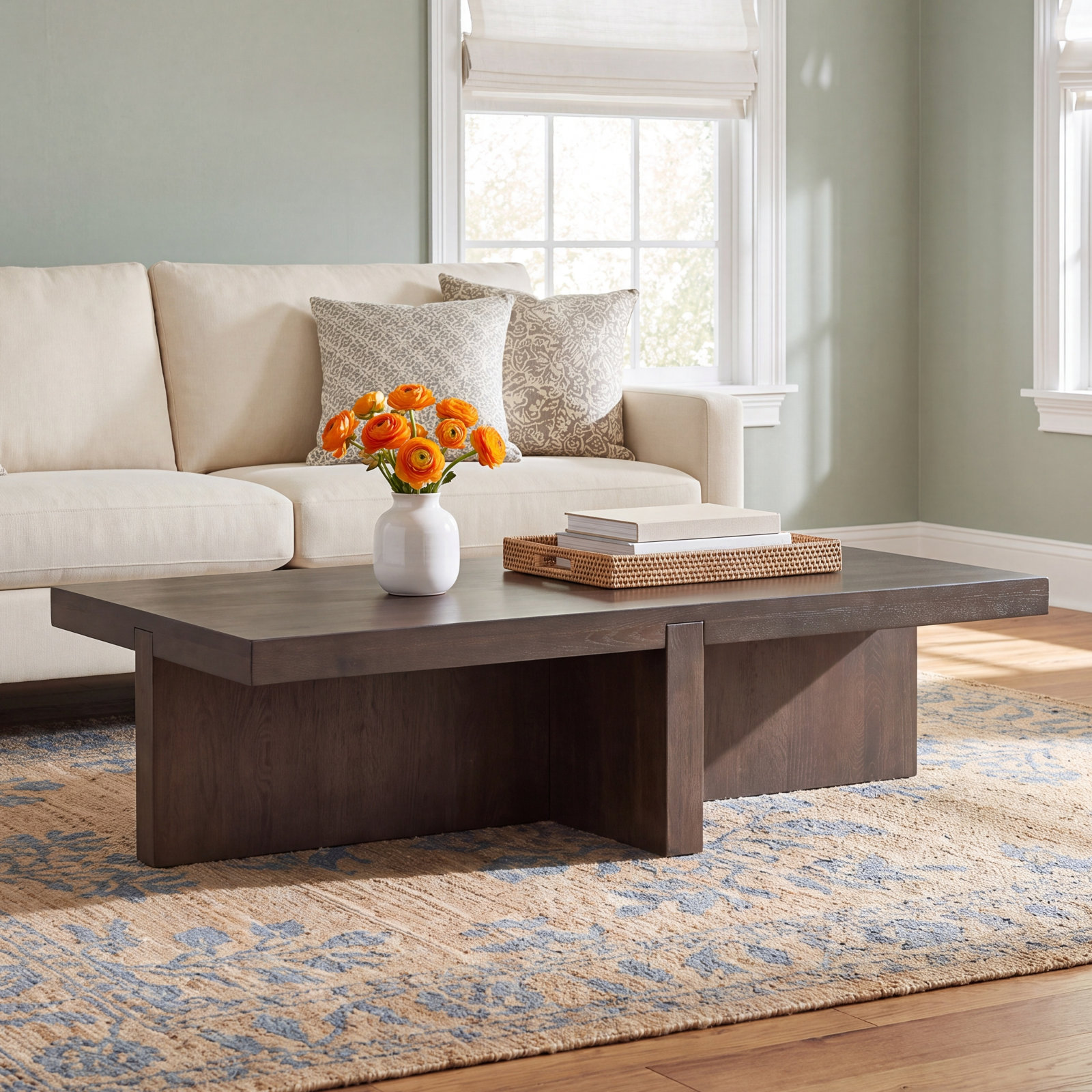 Wytheville Solid Wood Coffee Table, Dark Brown