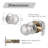 Passage Door Knobs with Round Rosette-43668867