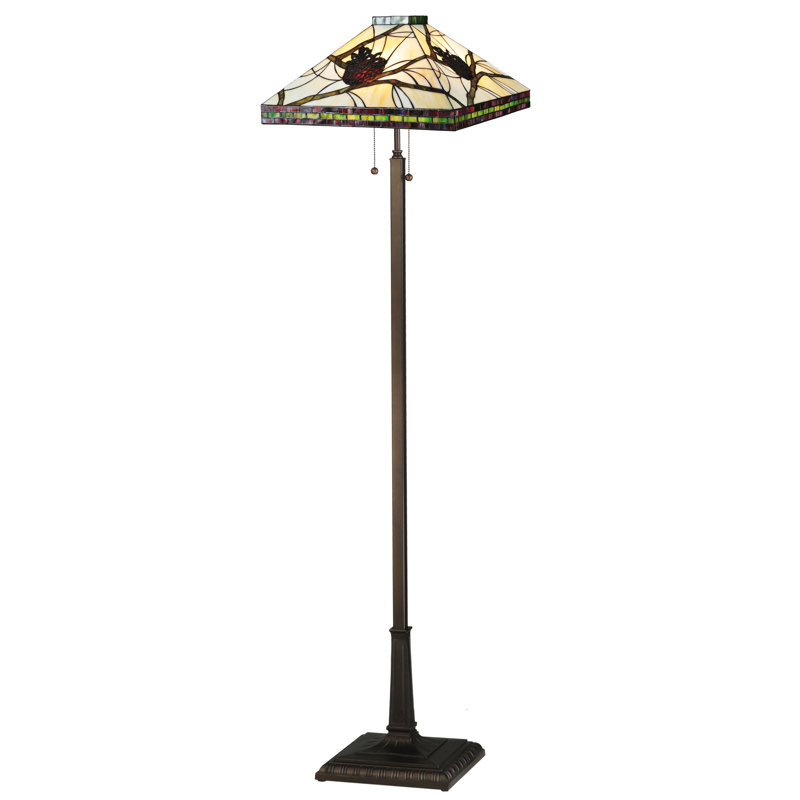 Lampe sur pied 60" pine branch mission Diane