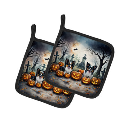Paire de poignées papillon Spooky Halloween