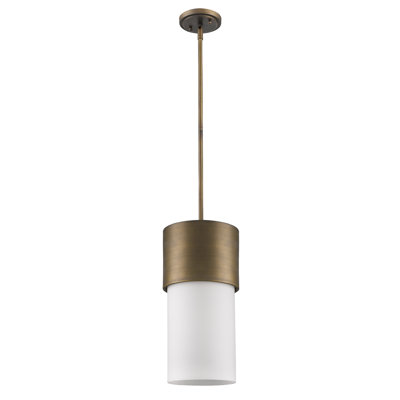 Luminaire suspendu cylindrique à 1 lumière Mckellar