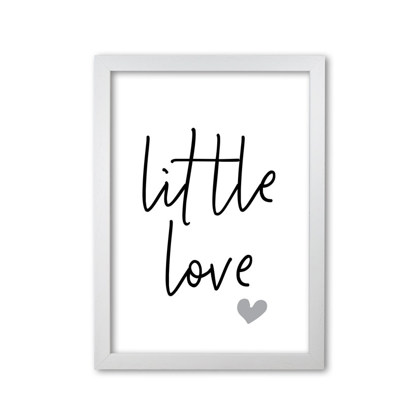 Little Love - Print, White Grain Frame, 60 cm H x 42 cm W x 5 cm D