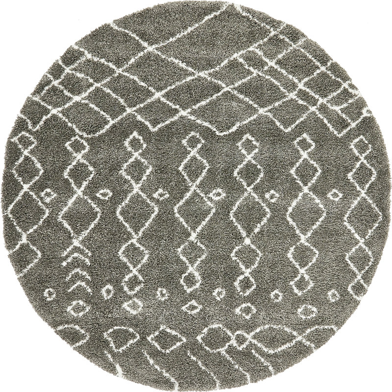 Southwestern Shag Area Rug, Round 152cm