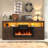 Zev Storage Credenza with Fireplace Included-2092517490-2092517491