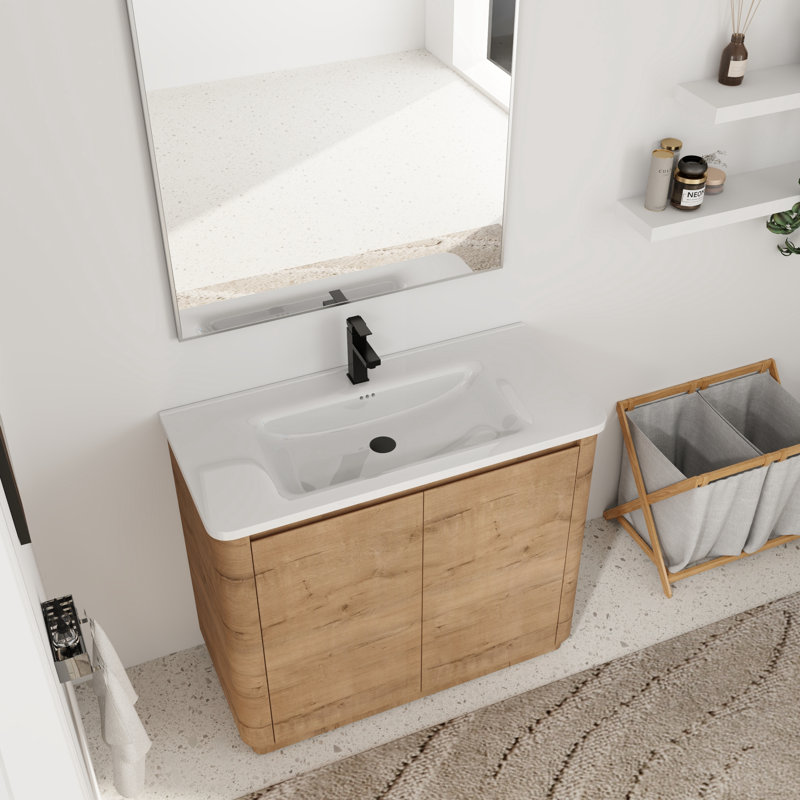 40'' Single Bathroom Vanity with Ceramic Top, 40"