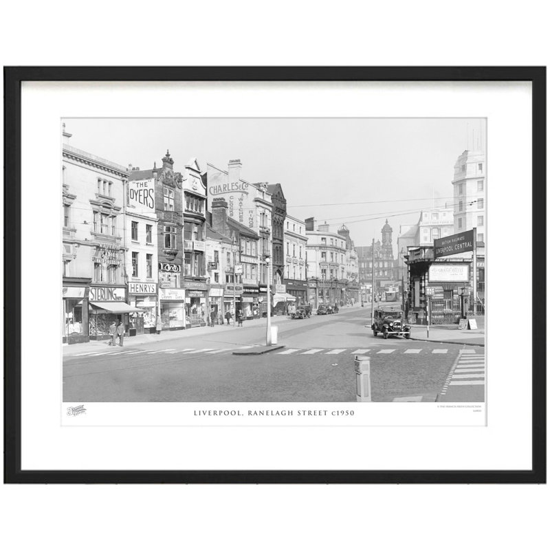 Liverpool, Ranelagh Street C1950 by Francis Frith - Single Picture Frame Print, 40cm H x 50cm W x 2.3cm D