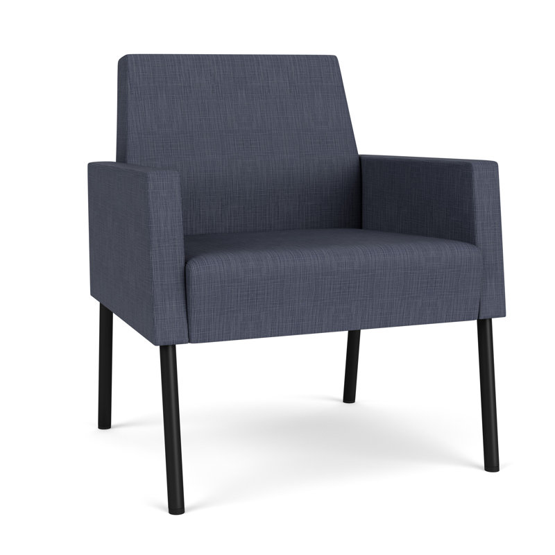 Fauteuil de réception Mystic, Noir, noir, noir, noir, Plot Line bleu marine