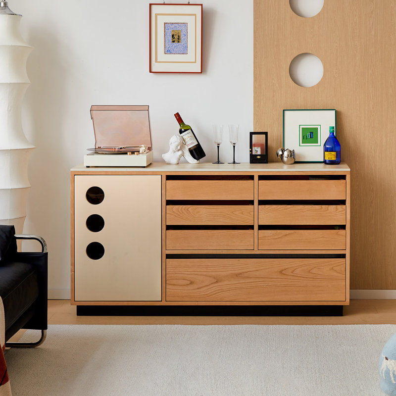 American-style minimalist light luxury sideboard
