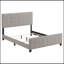 Destiny Beige Upholstered Eastern King Panel Bed