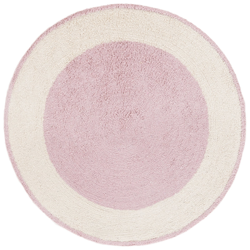 Keecha Handtufted Recycled Cotton Machine Washable Rug, Round 8'