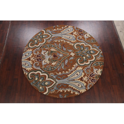 Elanah Wool Floral Indoor Rug