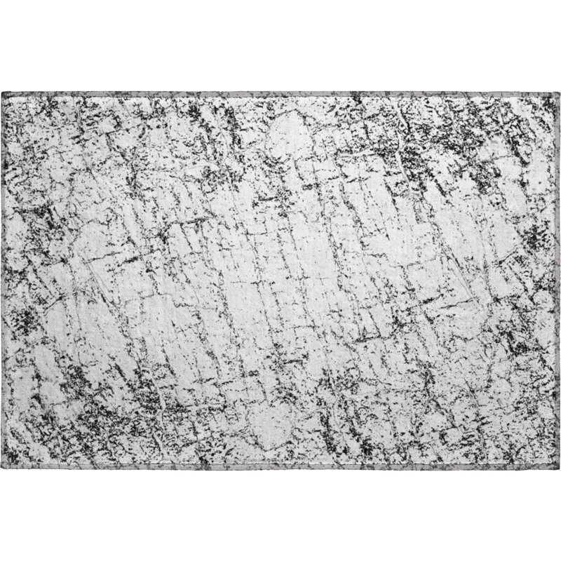 Premium Machine Washable Cerrito AMF606 Black Rug, Rectangle 1'8" x 2'6"