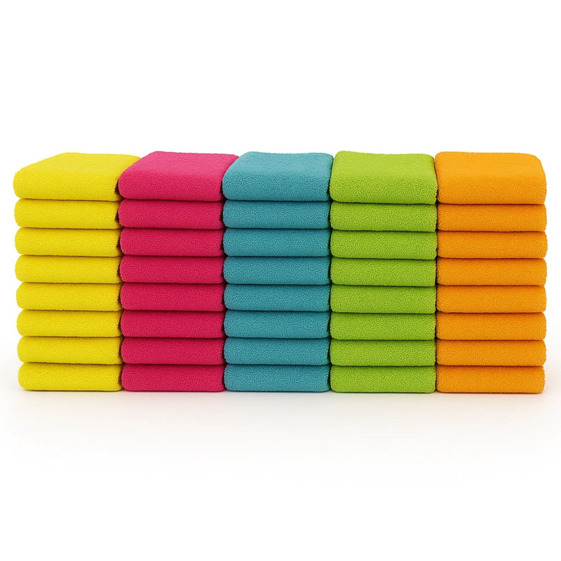Chiffons de nettoyage multi-usages en microfibre Kodiak, paquet de 120, 35 x 35 cm, ultra-absorbants, non pelucheux et sans traces, pour la maison, la cuisine, la voiture et le bureau.