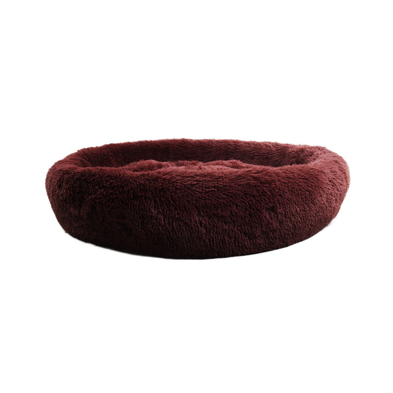 Tapis pour chien doux et rond, H 6 po x l 30 po x P 30 po, Brun