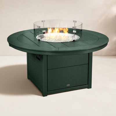 POLYWOOD® Tables Round 48" Fire Pit Table